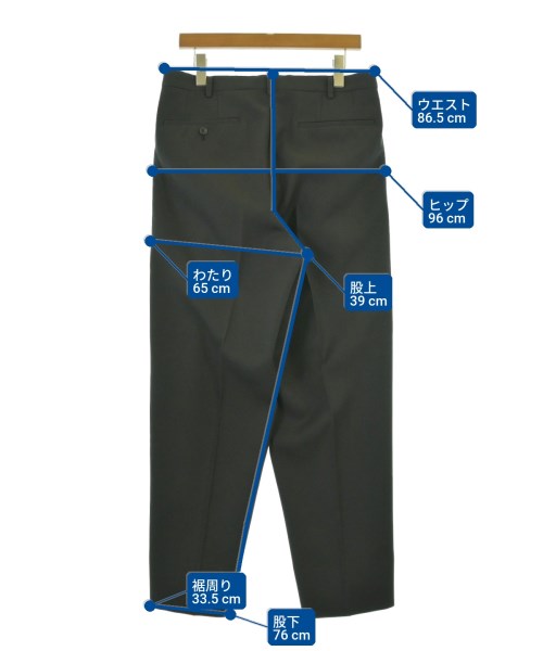 HEUGN（ユーゲン）スラックス 黒 サイズ:3(L位) メンズ/2200678826027