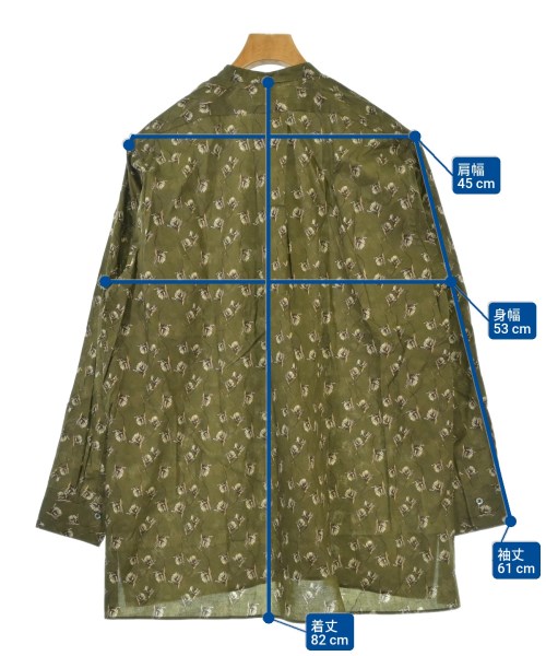 HEUGN（ユーゲン）カジュアルシャツ カーキ サイズ:2(M位) メンズ/2200662486268