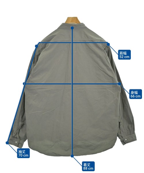 HEUGN（ユーゲン）カジュアルシャツ カーキ サイズ:4(XL位) メンズ/2200644819091