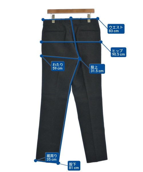 HEUGN（ユーゲン）スラックス 黒 サイズ:3(L位) メンズ/2200662495017