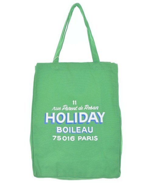 HOLIDAY BOILEAU(ホリディボワロ)トートバッグ 緑 サイズ:-/2200668447133