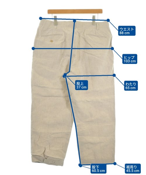 HOMELESS TAILOR（ホームレステーラー）スラックス ベージュ サイズ:F メンズ/2200616856352