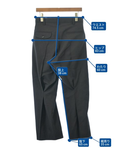 KHOKI（コッキ）スラックス 黒 サイズ:0(XS位) メンズ/2200672311048