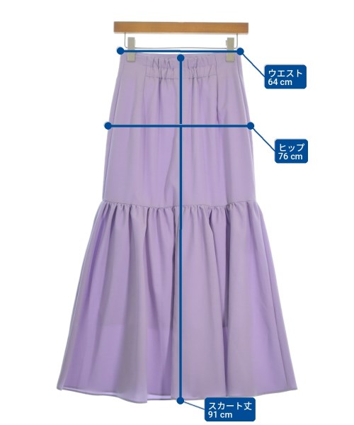 La boutique BonBon（ラブティックボンボン）ロング・マキシ丈スカート 紫 サイズ:36(S位) レディース/2200703777010