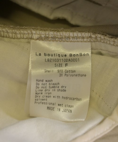 La boutique BonBon（ラブティックボンボン）チノパン ベージュ サイズ:F レディース/2200727639103