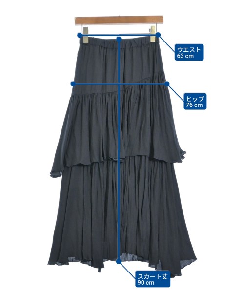 La boutique BonBon（ラブティックボンボン）ロング・マキシ丈スカート 紺 サイズ:38(M位) レディース/2200681030121