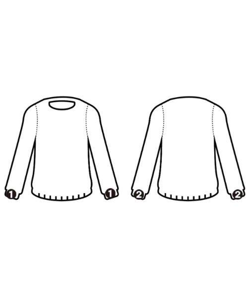 lelill（レリル）ニット・セーター 白 サイズ:40(M位) レディース/2200665674013