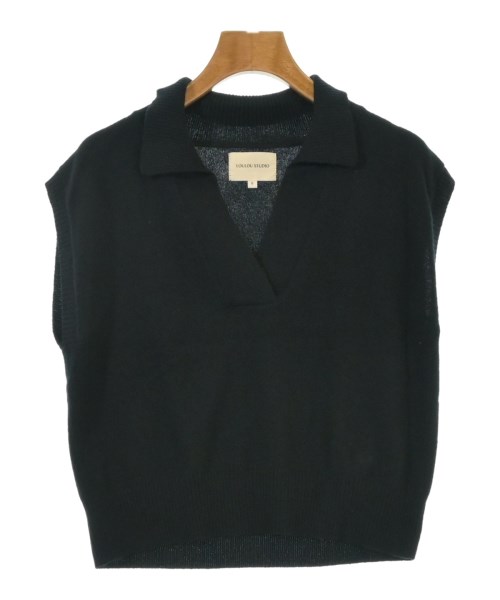 Loulou Studio(ルルスタジオ)ベスト 黒 サイズ:S/2200656913107