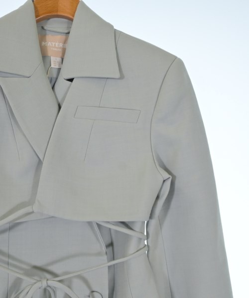 MATERIEL TBILISI（マテリエルティビリシ）チェスターコート 青 サイズ:S レディース/2200640175023