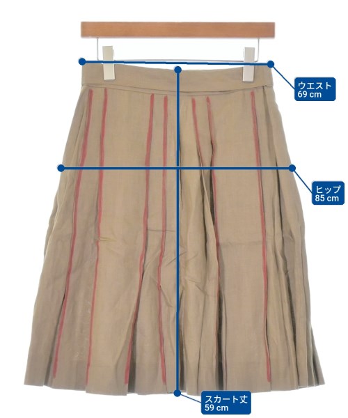 N_8（エヌオット）ひざ丈スカート ベージュ サイズ:2(M位) レディース/2200669483048