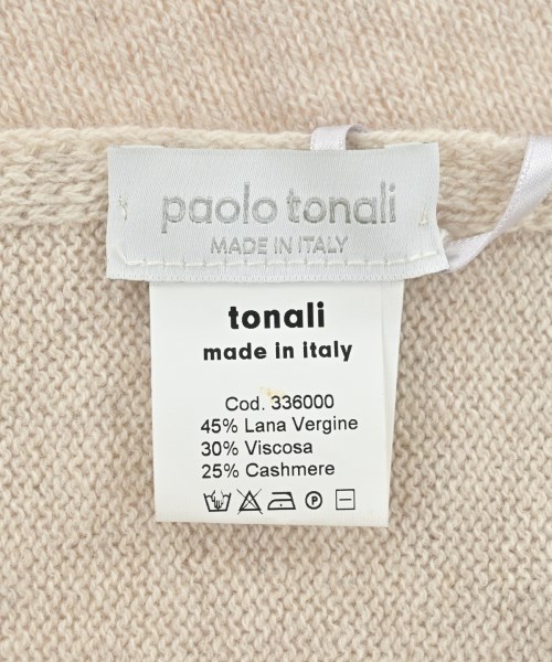 paolo tonali（パオロトナリ）ストール ベージュ サイズ:- レディース/2200612655027