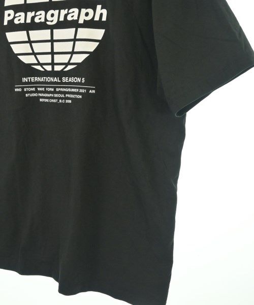 Paragraph（パラグラフ）Tシャツ・カットソー 黒 サイズ:2(M位) メンズ/2200632800384