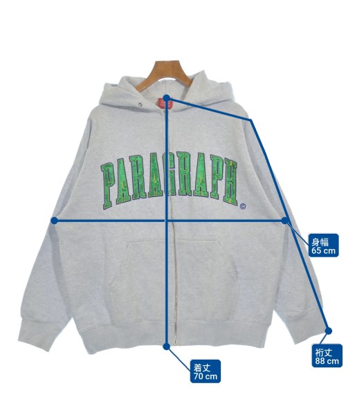 Paragraph（パラグラフ）パーカー グレー サイズ:1(S位) メンズ/2200699897013