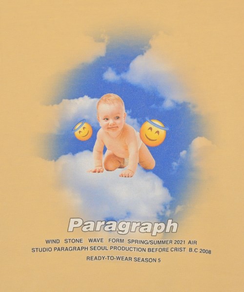 Paragraph（パラグラフ）Tシャツ・カットソー ベージュ サイズ:-(XL位) メンズ/2200691470030