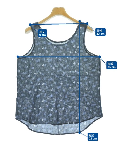 PG（ピージー）ブラウス 紺 サイズ:L レディース/2200647448090