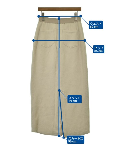 PHOTOCOPIEU（フォトコピュー）ロング・マキシ丈スカート 白 サイズ:38(M位) レディース/2200680515056