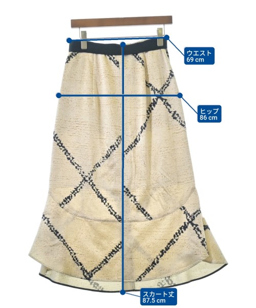 PHOTOCOPIEU（フォトコピュー）ロング・マキシ丈スカート ベージュ サイズ:38(M位) レディース/2200659046031