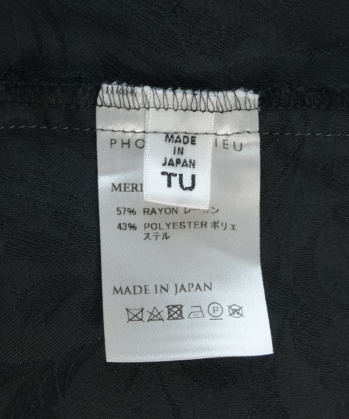 PHOTOCOPIEU（フォトコピュー）カジュアルシャツ 黒 サイズ:TU レディース/2200707665061