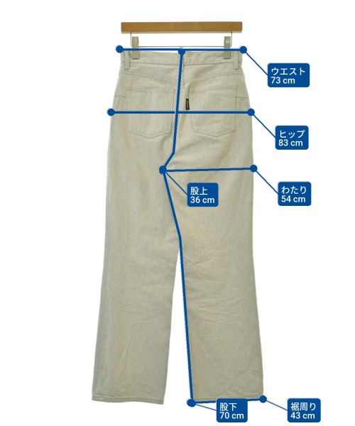PHOTOCOPIEU（フォトコピュー）デニムパンツ 白 サイズ:38(M位) レディース/2200671565046