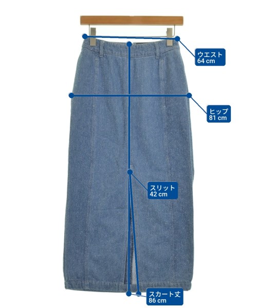 PHOTOCOPIEU（フォトコピュー）ロング・マキシ丈スカート 青 サイズ:36(S位) レディース/2200723073178