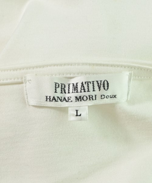 PRIMATIVO HANAE MORI deux（プリマティーボハナエモリドゥ）Tシャツ・カットソー 白 サイズ:L レディース/2200667925069