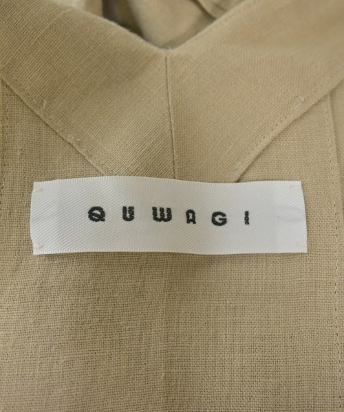 QUWAGI（クワギ）シャツワンピース ベージュ サイズ:36(S位) レディース/2200644601382