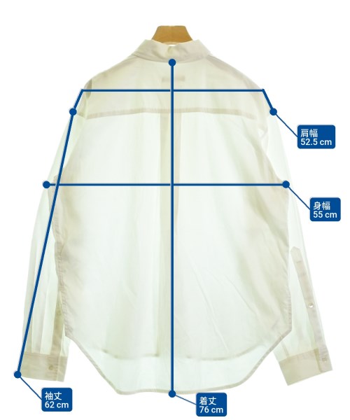 RECTO.（レクト）カジュアルシャツ 白 サイズ:S メンズ/2200618663071