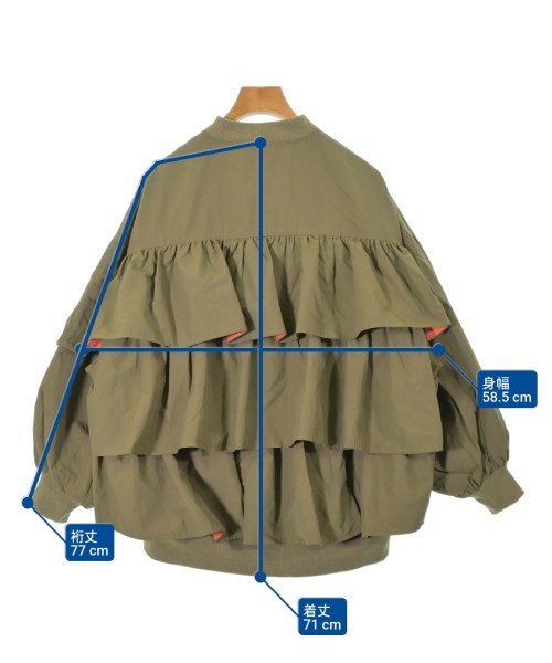 Risley（リスレイ）ミリタリーブルゾン カーキ サイズ:F レディース/2200629837126