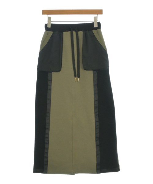 Risley(リスレイ)ロング・マキシ丈スカート カーキ サイズ:F/2200673975065