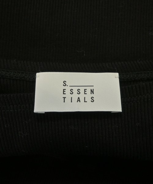 S.ESSENTIALS（エスエッセンシャルズ）Tシャツ・カットソー 黒 サイズ:38(M位) レディース/2200659784049
