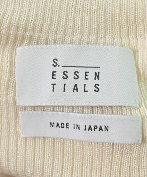 S.ESSENTIALS（エスエッセンシャルズ）ニット・セーター 白 サイズ:38(M位) レディース/2200727105080