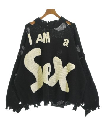 SAINT MICHAEL（セントマイケル）ニット・セーター 黒 サイズ:XL