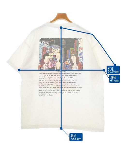 SAINT MICHAEL（セントマイケル）Tシャツ・カットソー 白 サイズ:XL メンズ/2200477360081