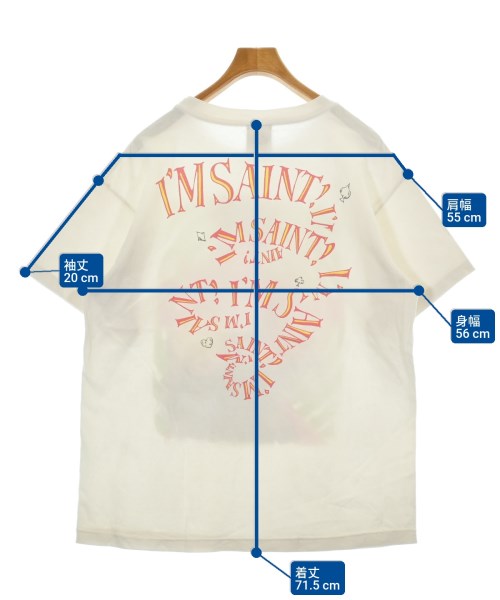 SAINT MICHAEL（セントマイケル）Tシャツ・カットソー 白 サイズ:L メンズ/2200554482064