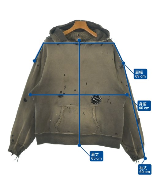 SAINT MICHAEL（セントマイケル）パーカー グレー サイズ:M メンズ/2200635783059