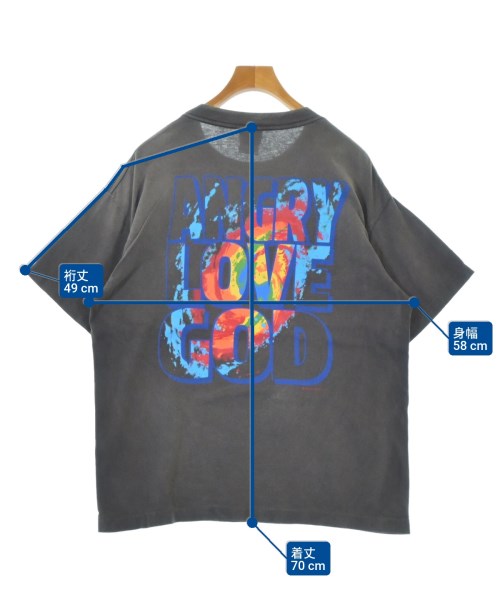 SAINT MICHAEL（セントマイケル）Tシャツ・カットソー グレー サイズ:M メンズ/2200641873072