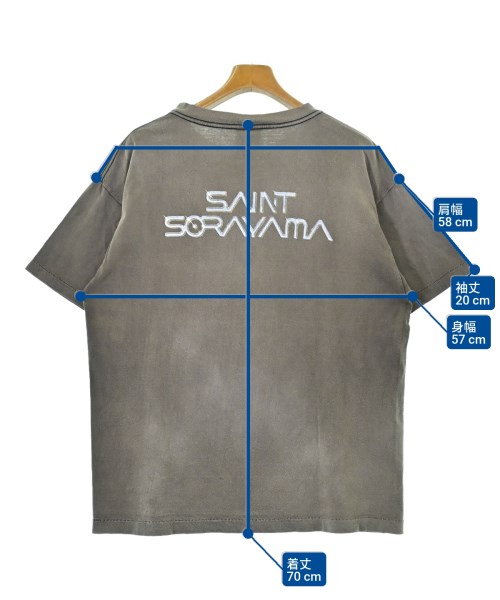 SAINT MICHAEL（セントマイケル）Tシャツ・カットソー グレー サイズ:L メンズ/2200582661066