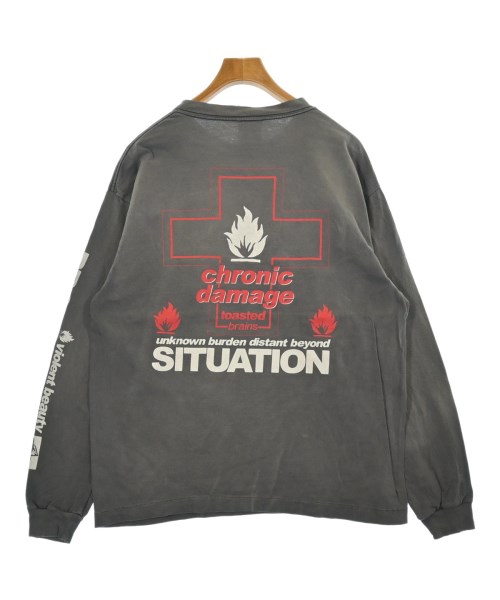 SAINT MICHAEL（セントマイケル）Tシャツ・カットソー グレー サイズ:L メンズ/2200552504041