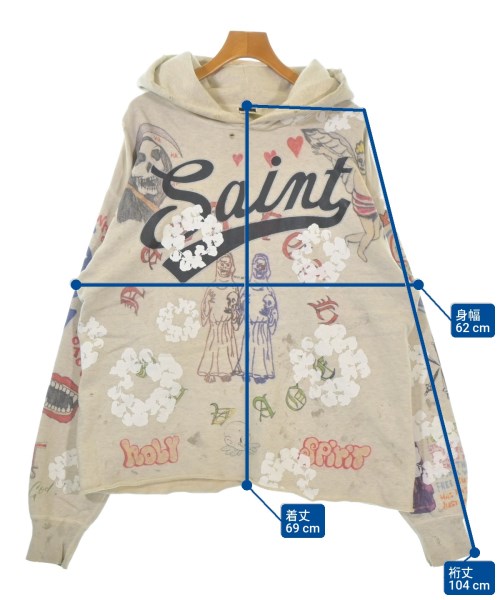 SAINT MICHAEL（セントマイケル）パーカー ベージュ サイズ:XL メンズ/2200623504017