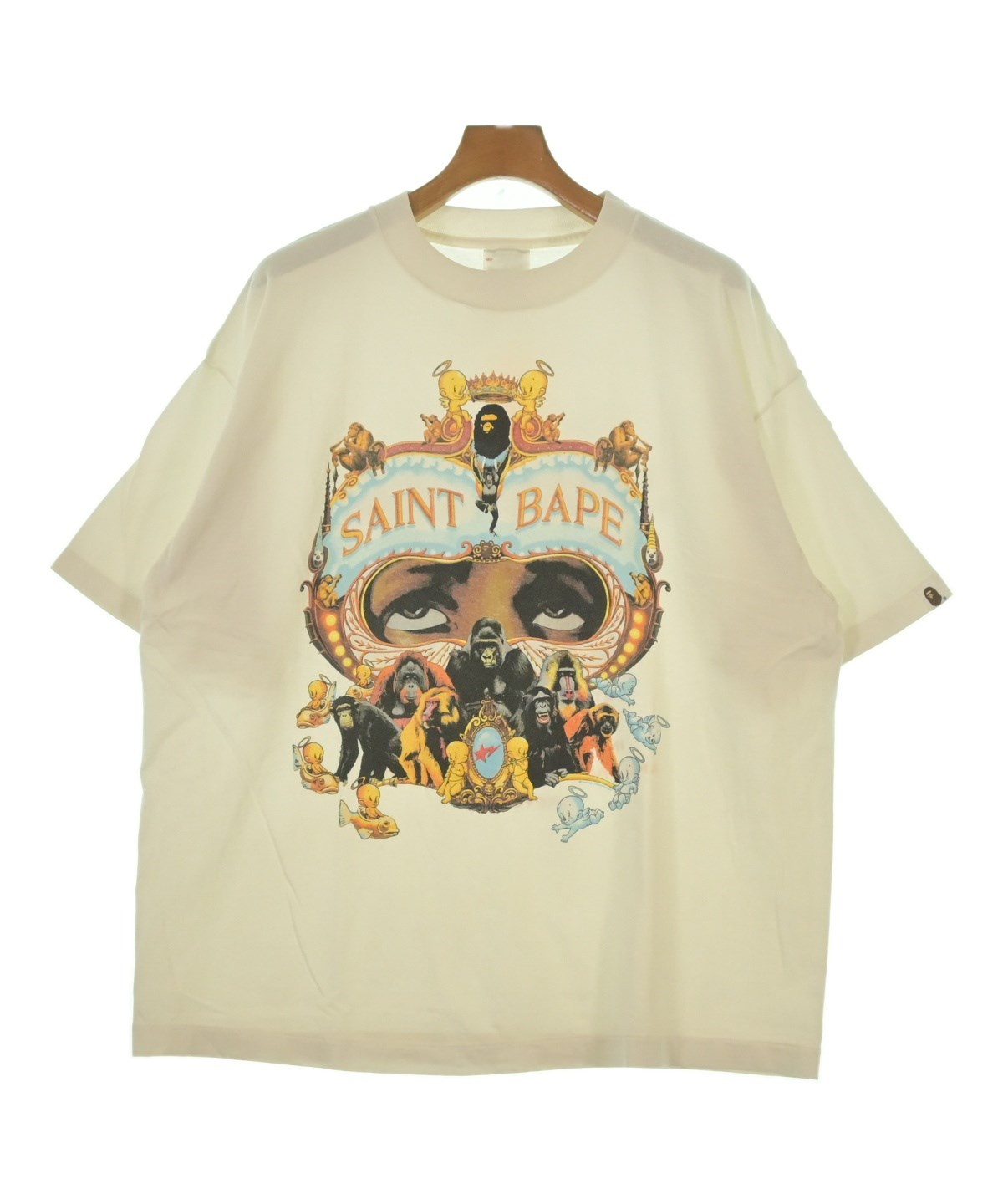 SAINT MICHAEL（セントマイケル）Tシャツ・カットソー 白 サイズ:XL