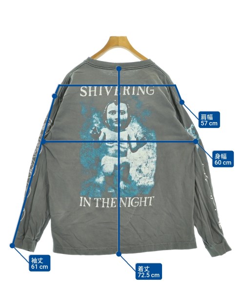 SAINT MICHAEL（セントマイケル）Tシャツ・カットソー グレー サイズ:XL メンズ/2200627578083