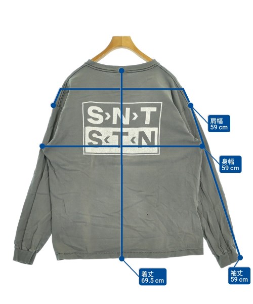SAINT MICHAEL（セントマイケル）Tシャツ・カットソー グレー サイズ:XL メンズ/2200627578106