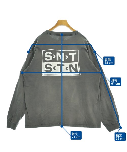 SAINT MICHAEL（セントマイケル）Tシャツ・カットソー グレー サイズ:XL メンズ/2200628566133