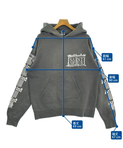 SAINT MICHAEL（セントマイケル）パーカー グレー サイズ:L メンズ/2200629021020