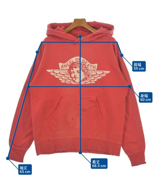 SAINT MICHAEL（セントマイケル）パーカー 赤 サイズ:L メンズ/2200629821019