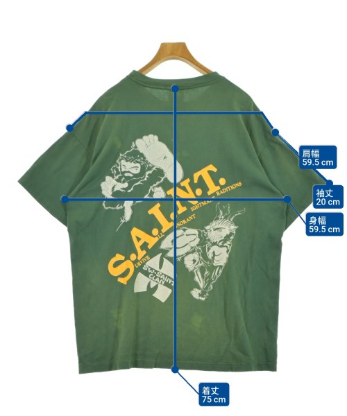 SAINT MICHAEL（セントマイケル）Tシャツ・カットソー 緑 サイズ:XL メンズ/2200610487026