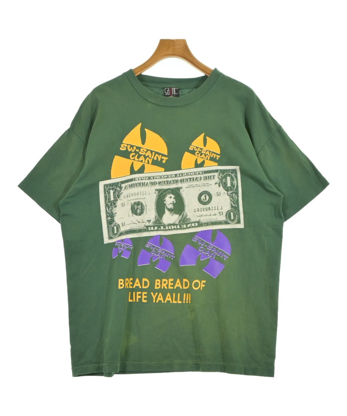 2枚セット　セントマイケル Tシャツ 100%コットン 緑色 SAINT MICHAEL（セントマイケル）Tシャツ・カットソー 緑 サイズ:XL
