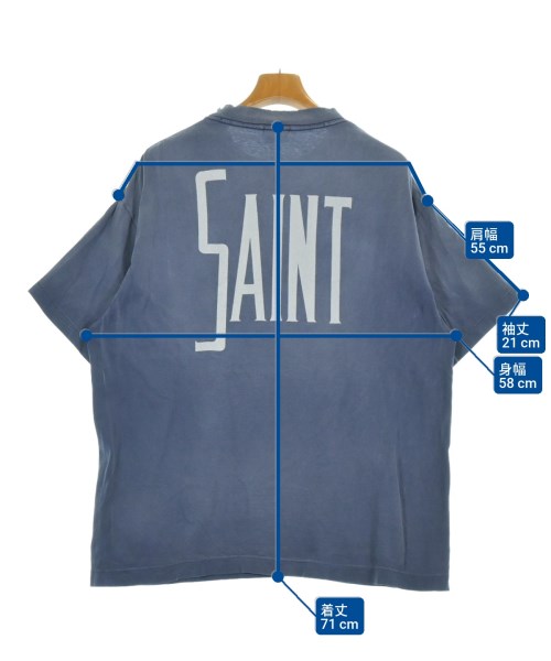 SAINT MICHAEL（セントマイケル）Tシャツ・カットソー 青 サイズ:L メンズ/2200610578045
