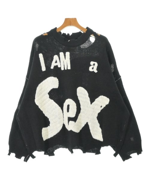 SAINT MICHAEL（セントマイケル）ニット・セーター 黒 サイズ:XL メンズ/2200612326040