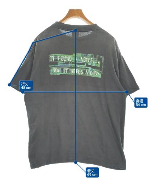 SAINT MICHAEL（セントマイケル）Tシャツ・カットソー グレー サイズ:M メンズ/2200615412016